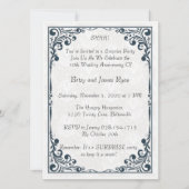 Elegante viering van 10-jarig jubileum kaart (Voorkant)