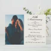 Elegante viering van 25-jarig jubileum kaart (Staand voorkant)