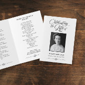 Elegante Viering van het BegrafenisProgramma van Programma