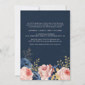 Elegante viering van het leven Bloemenfoto Begrafe Kaart (Achterkant)