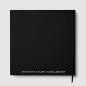 Elegante Viering van het Leven Foto Memorial Begra Gastenboek (Achterkant)