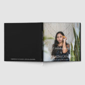 Elegante Viering van het Leven Foto Memorial Begra Gastenboek (Volledig)