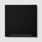 Elegante Viering van het Leven Foto Memorial Begra Gastenboek (Achterkant)