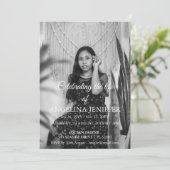 Elegante Viering van het Leven Foto Memorial Begra Kaart (Staand voorkant)