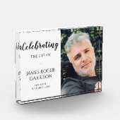 Elegante Viering van het Leven Keepsake Fotoblokken (Links)