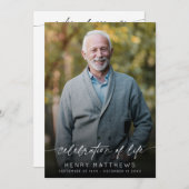 Elegante viering van het leven Orde van Service Programmakaart (Voorkant / Achterkant)