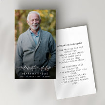 Elegante viering van het leven script foto begrafe