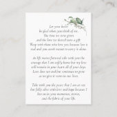 Elegante viering van het levensgebed Kaarten Visitekaartje (Achterkant)