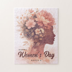 Elegante viering van Internationale Vrouwendag blo Legpuzzel
