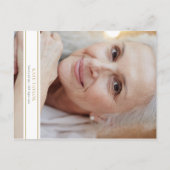 Elegante viering van levensfoto uitnodiging (Achterkant)