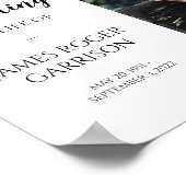 Elegante viering van levensfoto vierend bord poster (Hoek)