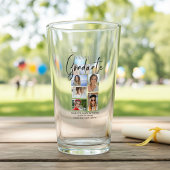 Elegante vijf foto's afstudeercadeau glas