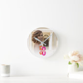 Elegante Vijftig & Fabulous 50ste Verjaardag Ronde Klok (Huis)