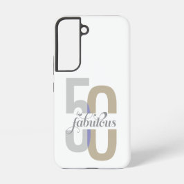 Elegante Vijftig & Fabulous 50ste Verjaardag Samsung Galaxy Hoesje