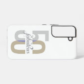 Elegante Vijftig & Fabulous 50ste Verjaardag Samsung Galaxy Hoesje (Achterkant horizontaal)