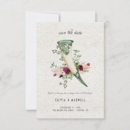 Elegante Viking-huwelijk Save the Date