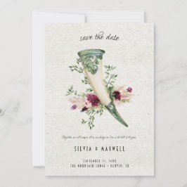 Elegante Viking-huwelijk save the date Kaart