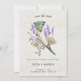 Elegante Viking-huwelijk save the date Kaart