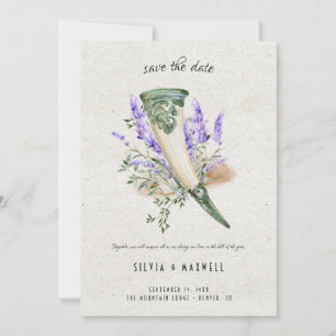 Elegante Viking-huwelijk save the date Kaart