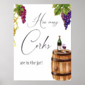 Elegante Vino Before Vows Winery Bruidsmeisjesfees Poster (Voorkant)