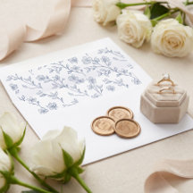 Elegante Vintage Ambachtelijke Bloemige Botanische