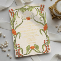 Elegante Vintage Art Nouveau bloemrijke lijst Huwe