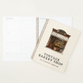 Elegante vintage bakkerijwinkel planner (Display)