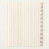 Elegante vintage bakkerijwinkel planner (Achterkant)