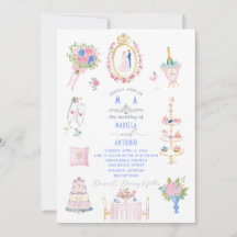 Elegante Vintage Barok Waterverf Bruidsbloemen