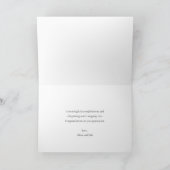 Elegante Vintage Bewerkbare Afstudeer Geschenk Kaart (Binnen)