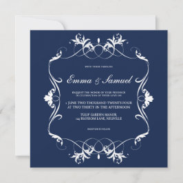 Elegante Vintage Bloeiende Save the Date