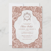 Elegante Vintage Bloem Bruidsborrel