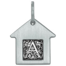 Elegante Vintage Bloem Letter A Monogram