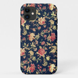 Elegante Vintage Bloem Roos iPhone Hoesje