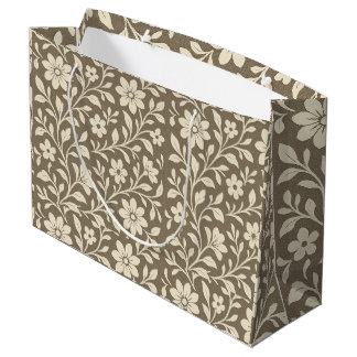 Elegante Vintage Bloemengeschenkzak Groot Cadeauzakje