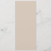 Elegante vintage bloemenkroon trouwmenu menu (Achterkant)