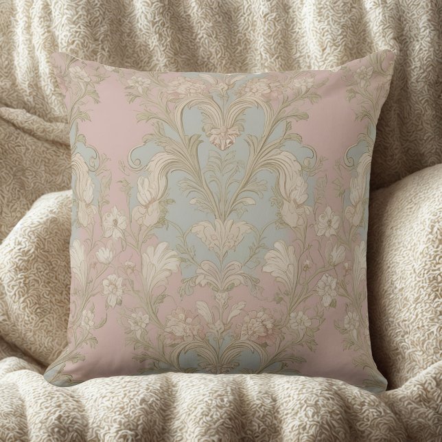 Elegante Vintage Bloemenkussen Kussen (Creator heeft geüpload)