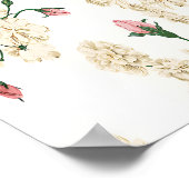 Elegante vintage bloemige behangposter poster (Hoek)
