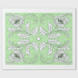 Elegante Vintage Bloemige Botanische Inpakpapier