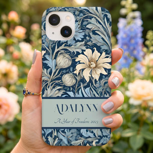 Elegante Vintage Bloemige Verjaardagscadeaus voor  Case-Mate iPhone 14 Hoesje