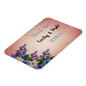 Elegante vintage bloemontwerp met tekst magneet (Linkerzijde)