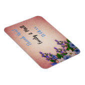 Elegante Vintage Bloemontwerpen met tekst Magneet (Rechterzijde)