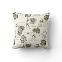 Elegante vintage bloempatroon kussen