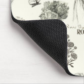 Elegante vintage bloempatroon muismat (Hoek)