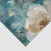 Elegante Vintage Bloemstoel Upcycle Decoupage Tissuepapier (Detail)