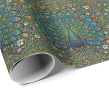 Elegante vintage bohemien pauwontwerp
