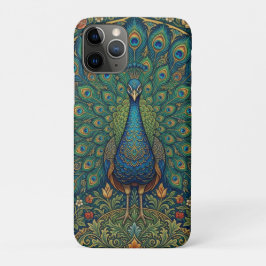 Elegante vintage bohemien pauwontwerp Case-Mate iPhone case