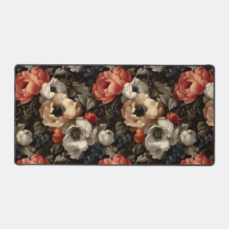 Elegante Vintage Botanische Bloemige Bureaumat
