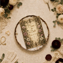 Elegante Vintage Botanische Bruiloft