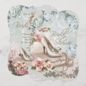 Elegante Vintage Bruidsuitnodiging Kaart (Voorkant / Achterkant)